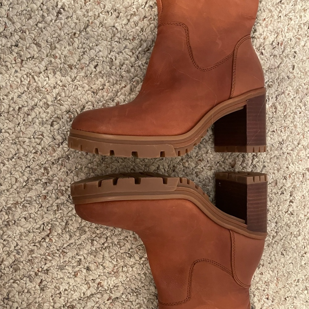 Vince Camuto New Dasemma Tan Over The Knee Block Heel Boot 6 - Picture 5 of 16